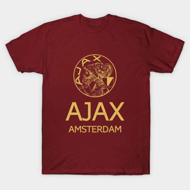 Ajax Amsterdam Gold T-Shirt by VRedBaller